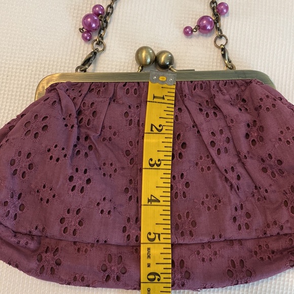 Tara Jarmon for Target Purple Mini Purse with Beaded straps - Picture 9 of 12